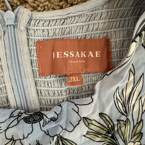 JessaKae Light Blue Floral Maxi Dress - Picture 2 of 2